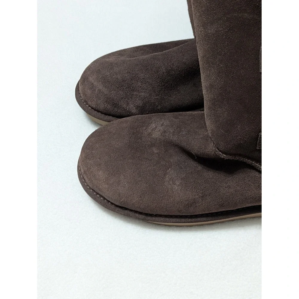 KOOLABURRA BY UGG VICTORIA TALL BROWN GRIZZLY SOFT SUEDE WOMEN'S BOOTS 9 NEW